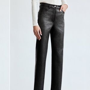 Aritzia snakeskin texture Melina pants